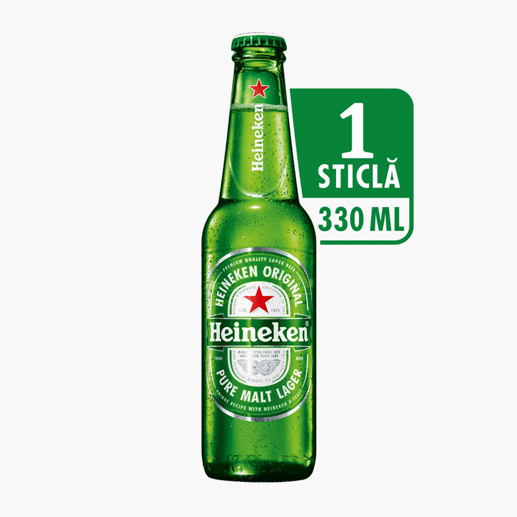 BERE HEINEKEN STICLA 0.33L+AMBALAJ SGR 0.5LEI