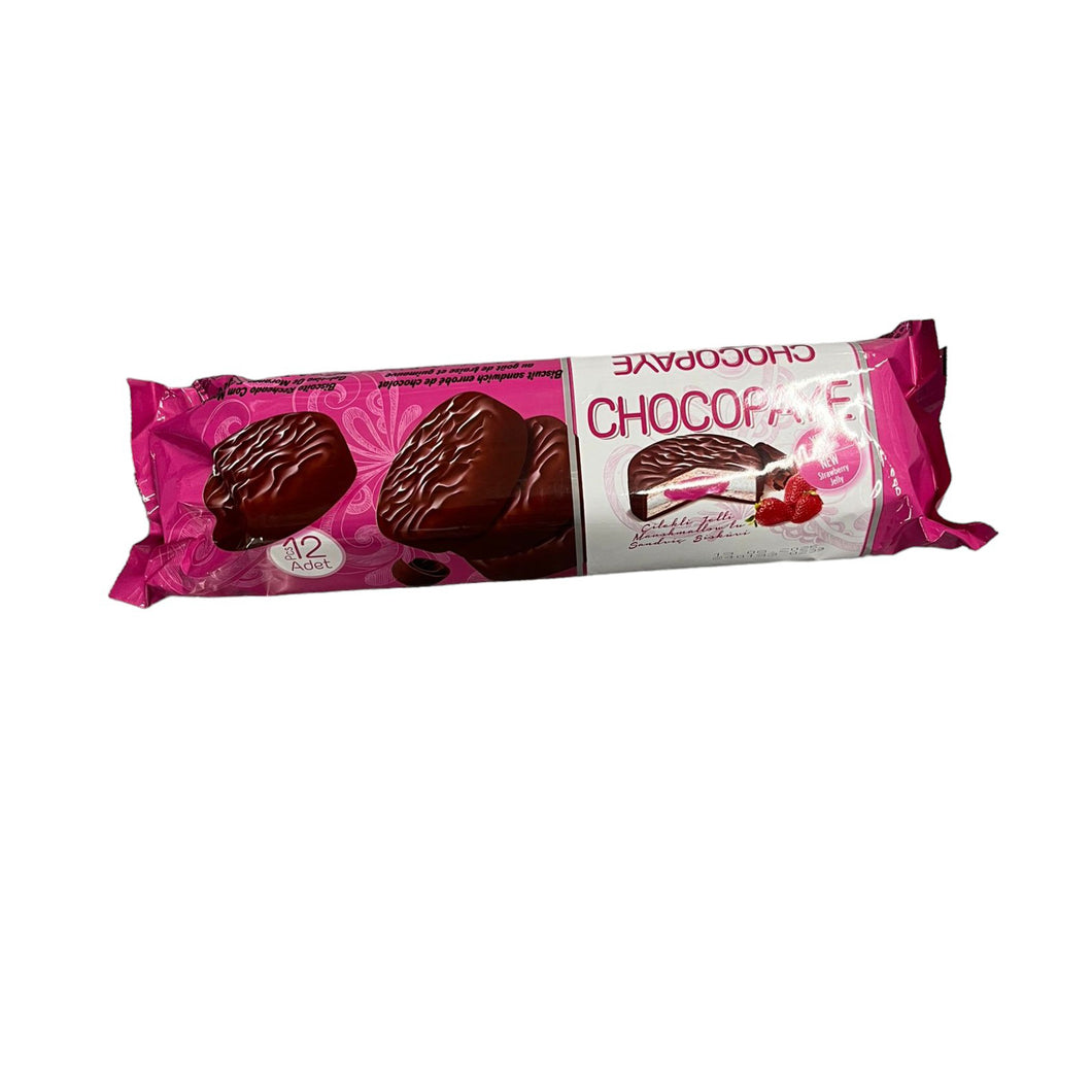 BISCUITI  CHOCOPAYE  CU CAPSUNI 216 GR