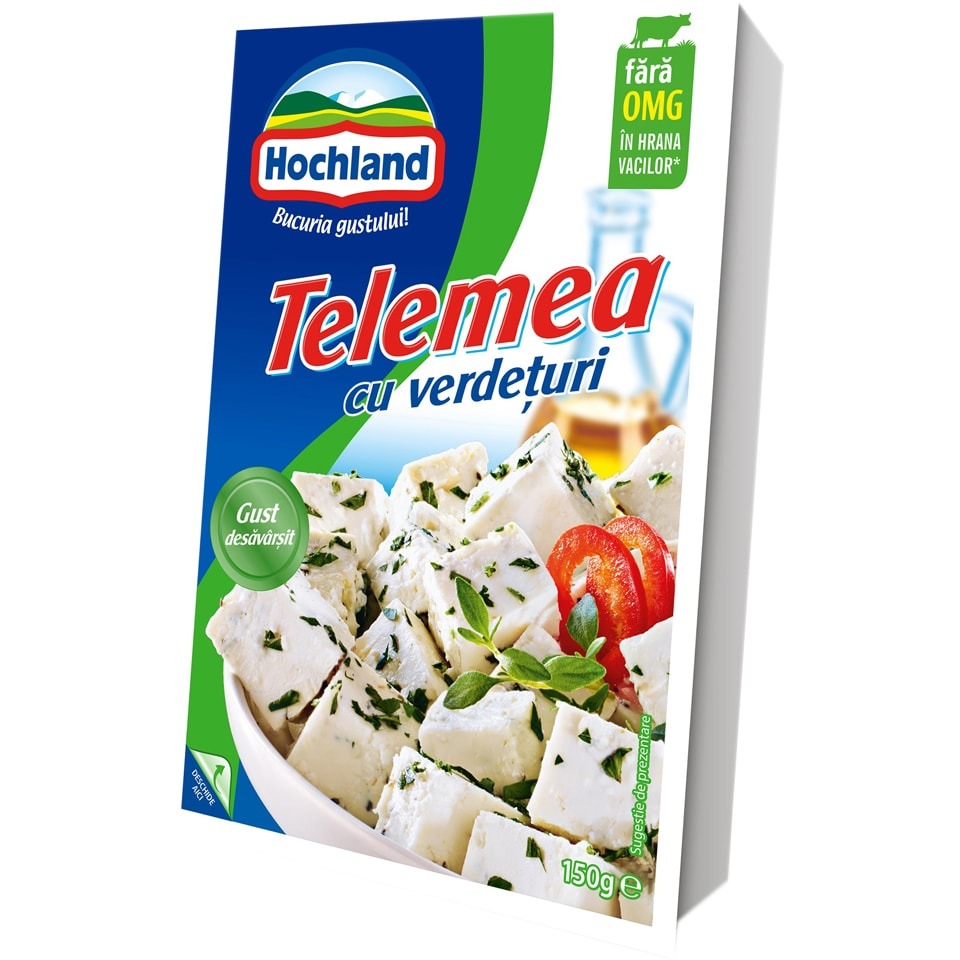 BRANZA TELEMEA HOCHLAND CU VERDETURI 150G