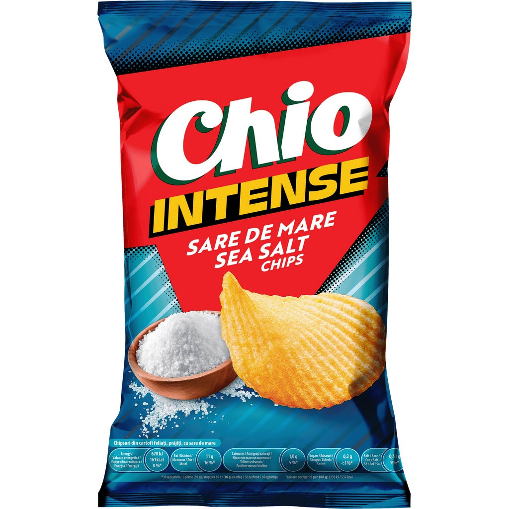 CHIPSURI CHIO INTENSE CU SARE DE MARE 120G