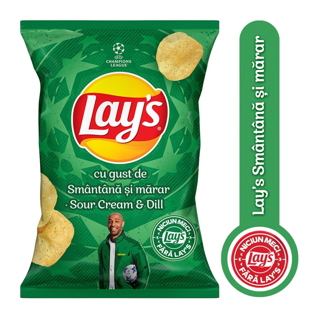 CHIPSURI LAYS SMANTANA SI CEAPA 125G