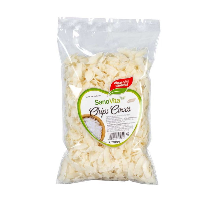 CHIPS DE COCOS SANOVITA 200G