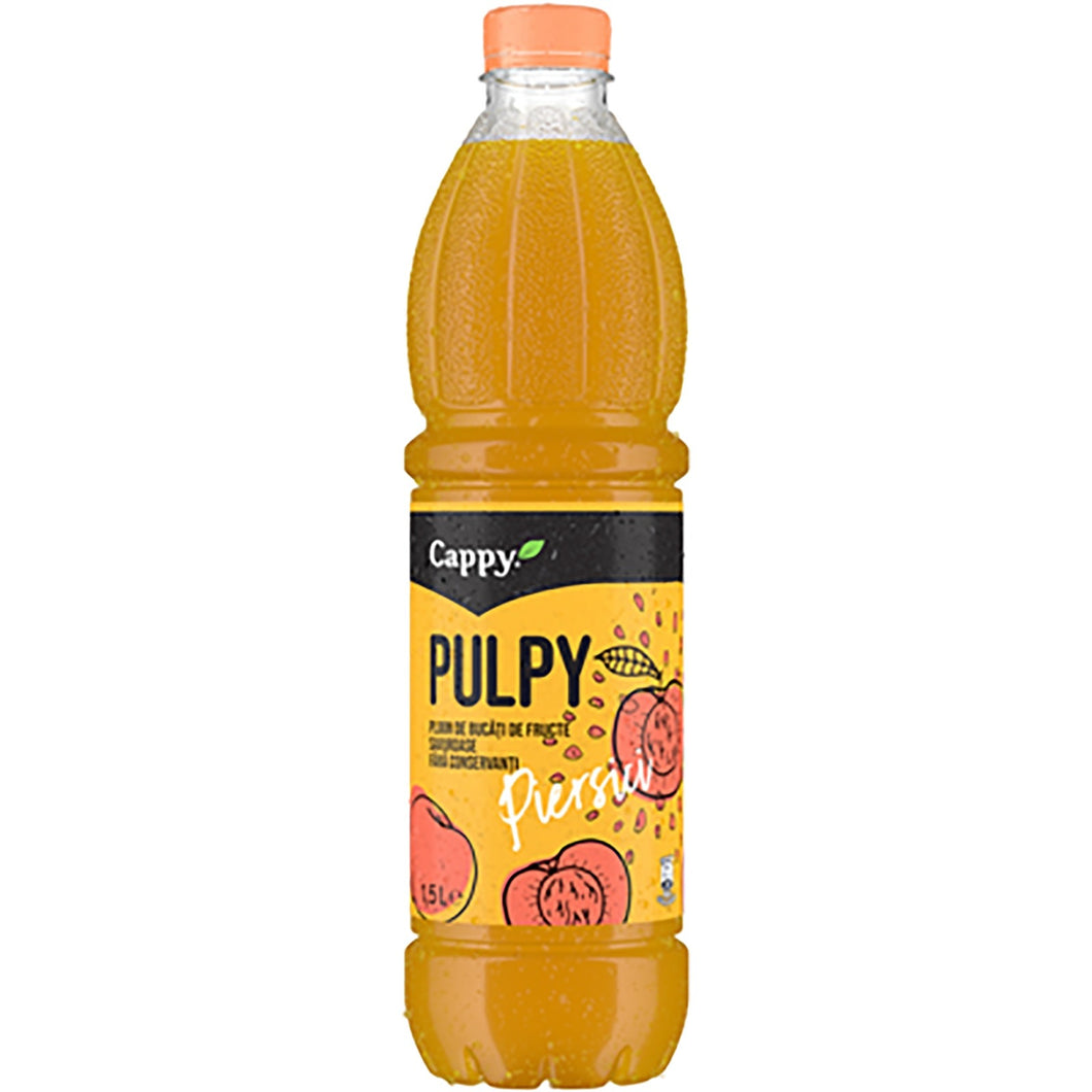 SUC CAPPY PULPY PIERSICA 1.5L+AMBALAJ SGR 0.5LEI