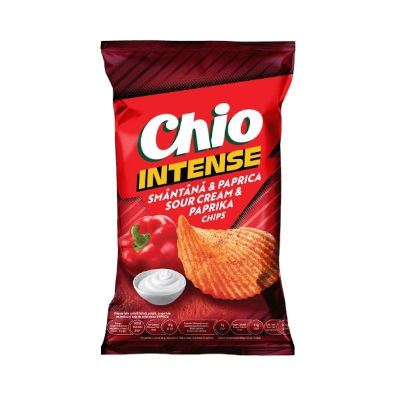 CHIPSURI CHIO INTENSE SMANTANA SI PAPRIKA 120G