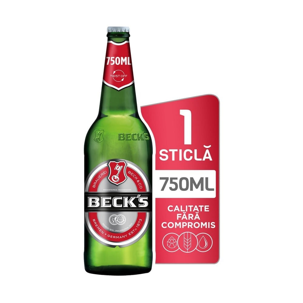 BERE BECK'S CU ALCOOL 0.75L