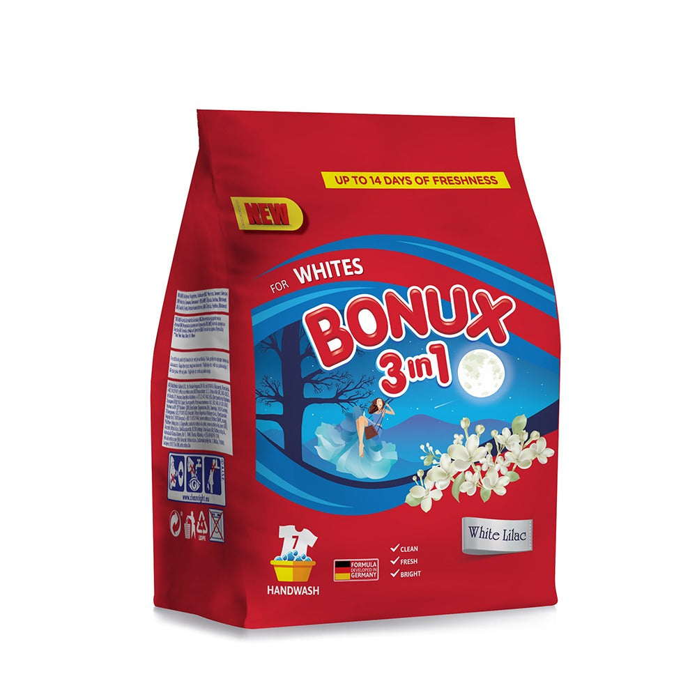 DETERGENT BONUX 3 IN 1 AUT. LILIAC .400G