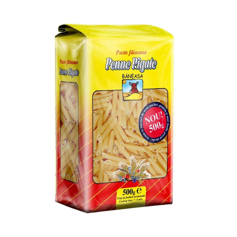 PASTE FAINOASE BANEASA PENNE RIGATE 500G