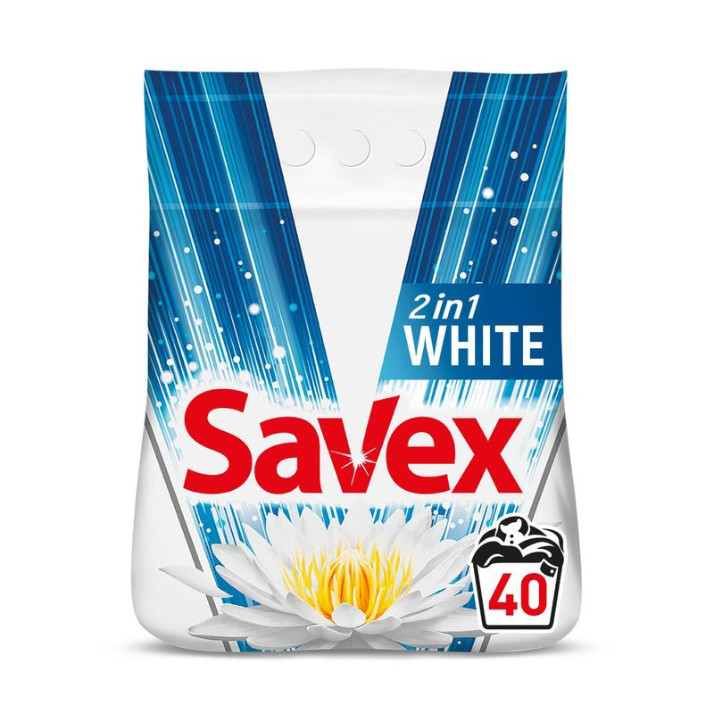 DETERGENT SAVEX 2 IN 1 WHITE 4KG