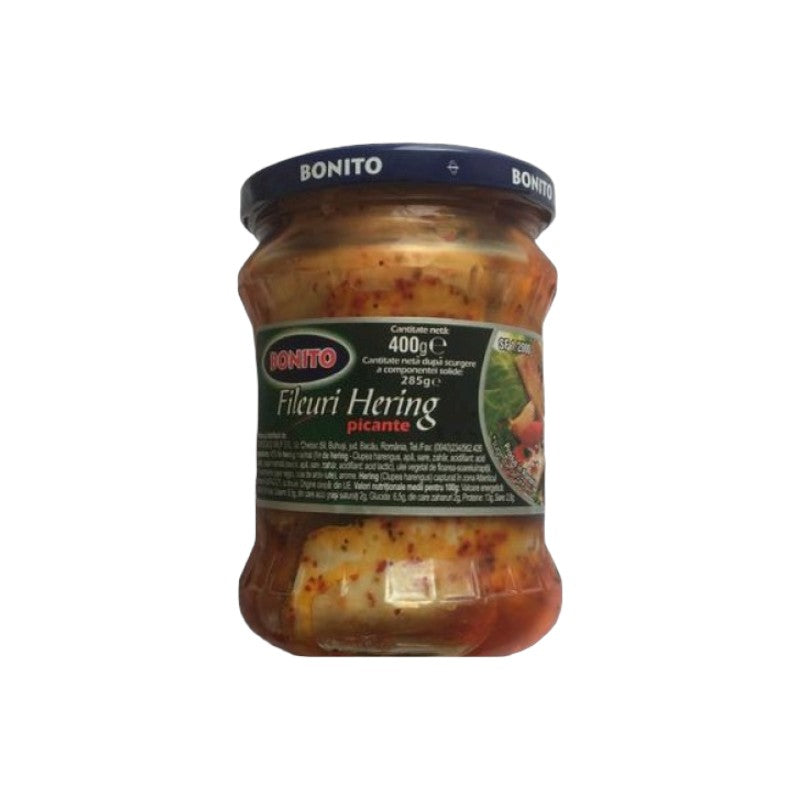 FILEURI BONITO HERING MARINAT PICANT 400G