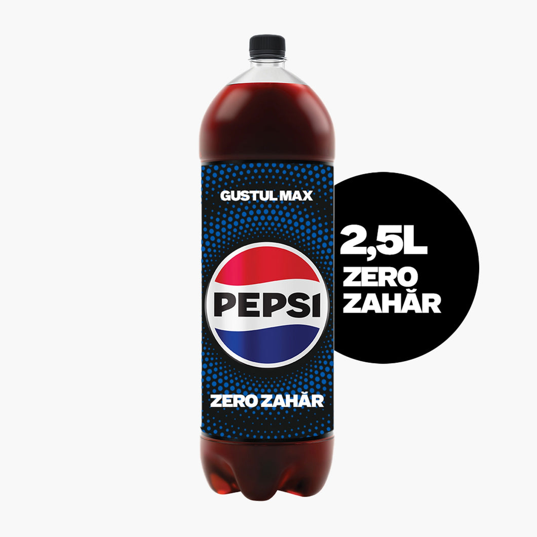 SUC PEPSI ZERO ZAHAR 2.5L + AMBALAJ SGR 0.5LEI