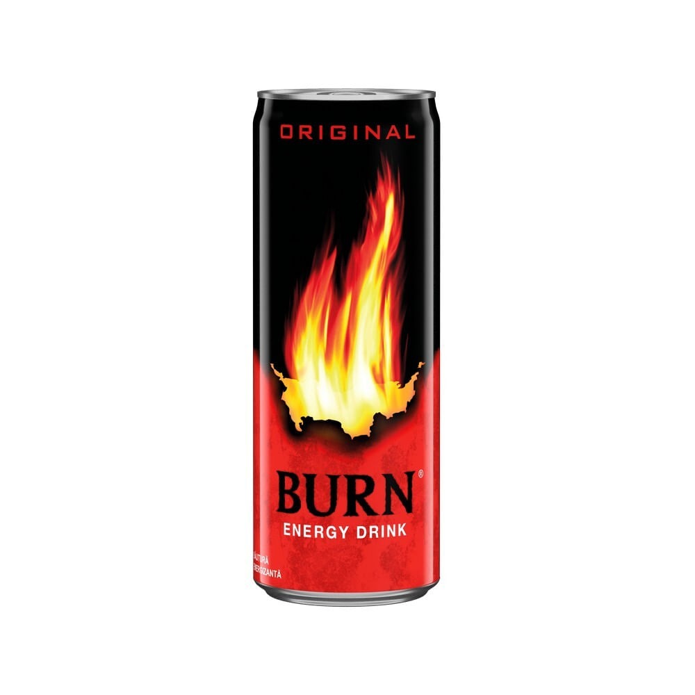 ENERGIZANT BURN ORIGINAL 0.25L DOZA + AMBALAJ SGR 0.5LEI