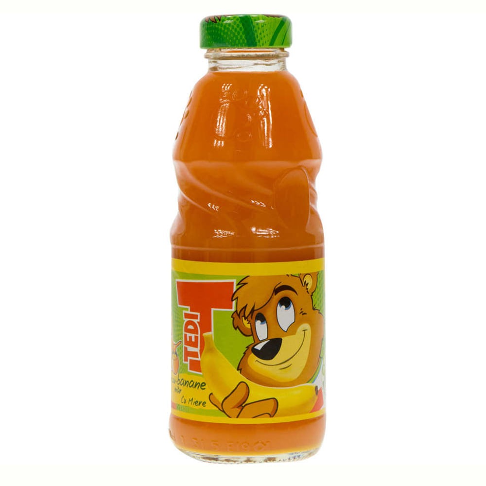 SUC TEDI STICLA MORCOV SI BANANA 0.3L