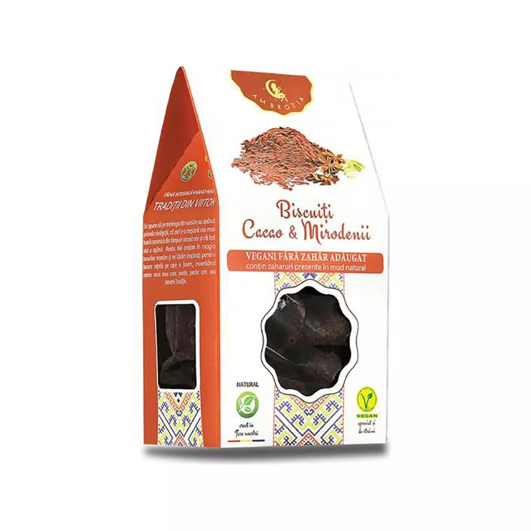 BISCUITI AMBROZIA CACAO SI MIRODENII 130G