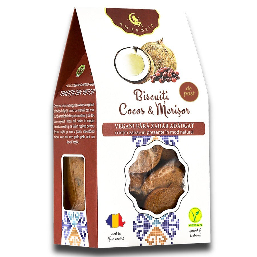 BISCUITI CU COCOS SI MERISOR AMBROZIA 130G