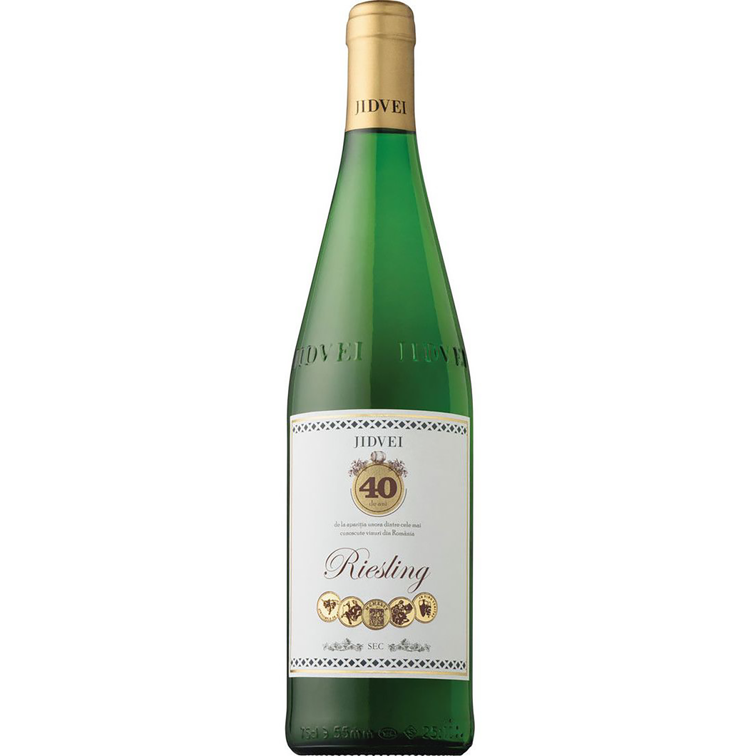 VIN JIDVEI RIESLING ALB SEC STICLA 0.75L