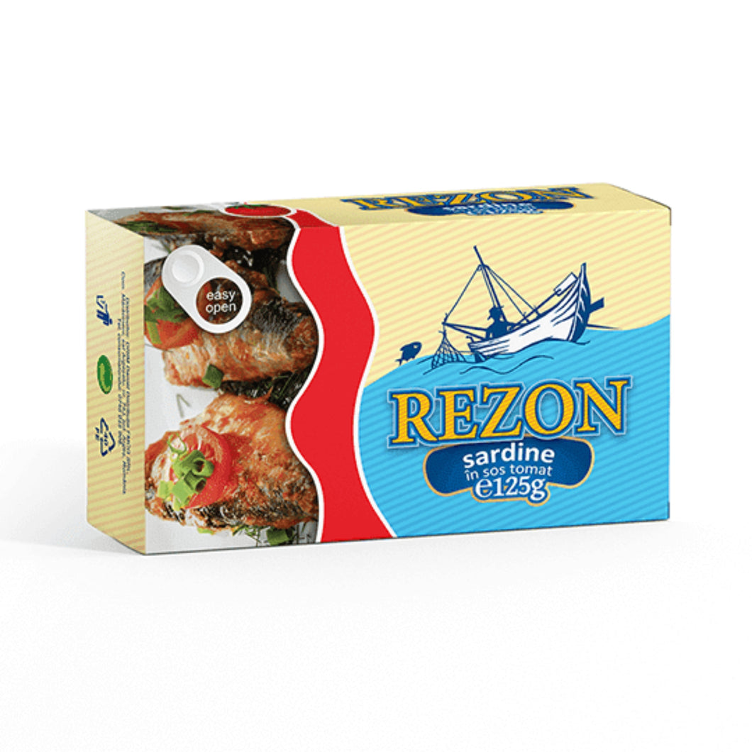 SARDINE REZON IN SOS TOMAT 125G