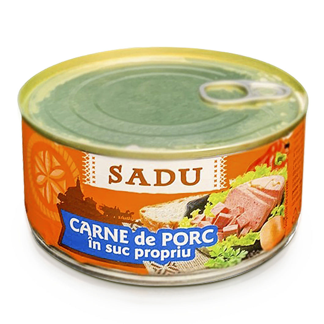 CARNE DE PORC SADU IN SUC PROPRIU 300G