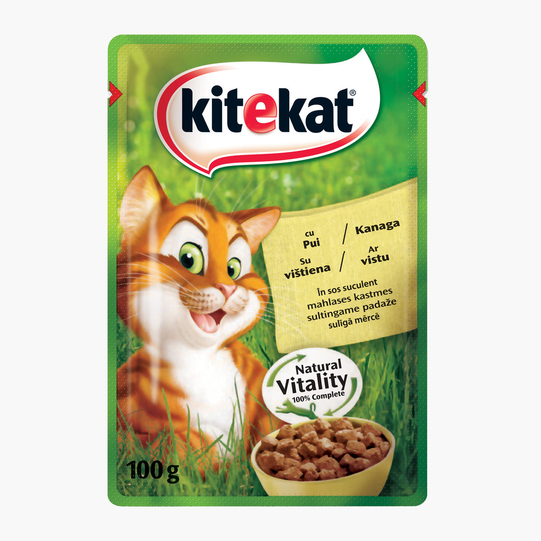 HRANA PENTRU PISICI KITEKAT CU PUI 100G