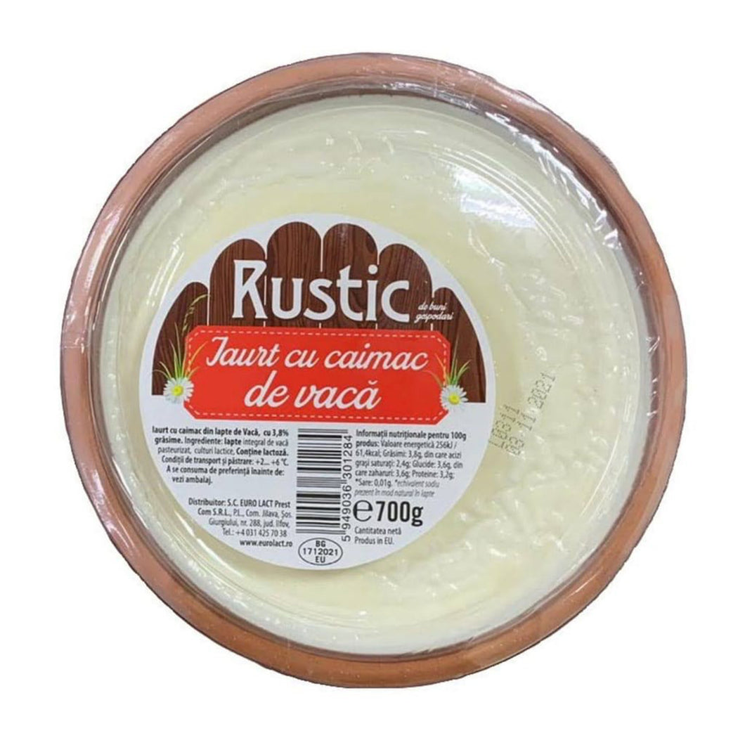 IAURT RUSTIC CU CAIMAC DE VACA 700G