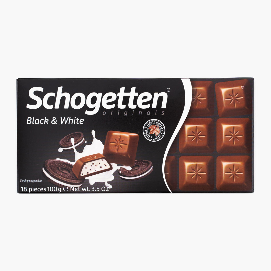 CIOCOLATA SCHOGETTEN BLACK &WHITE 100G