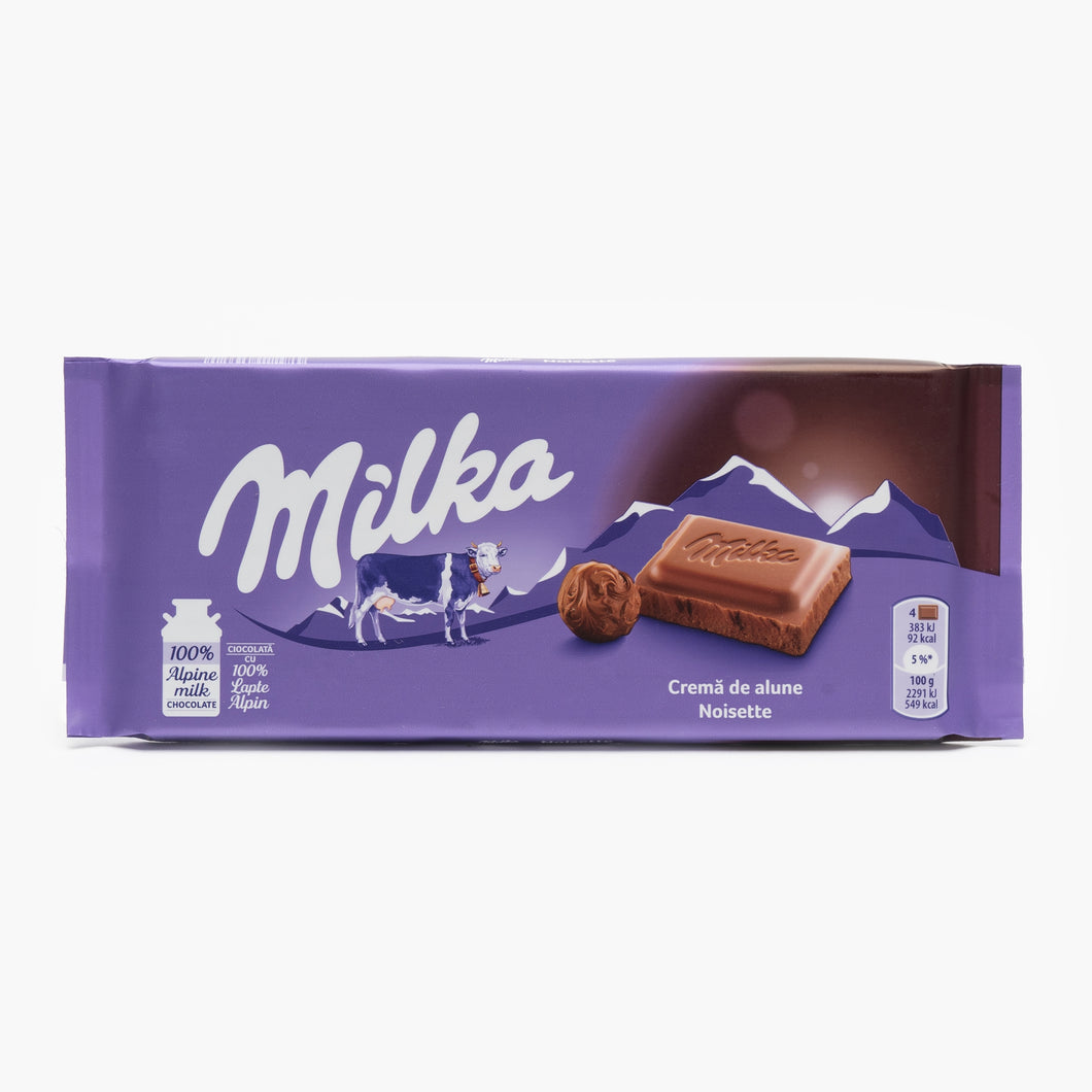 CIOCOLATA MILKA NOISETTE ALUNE 100G