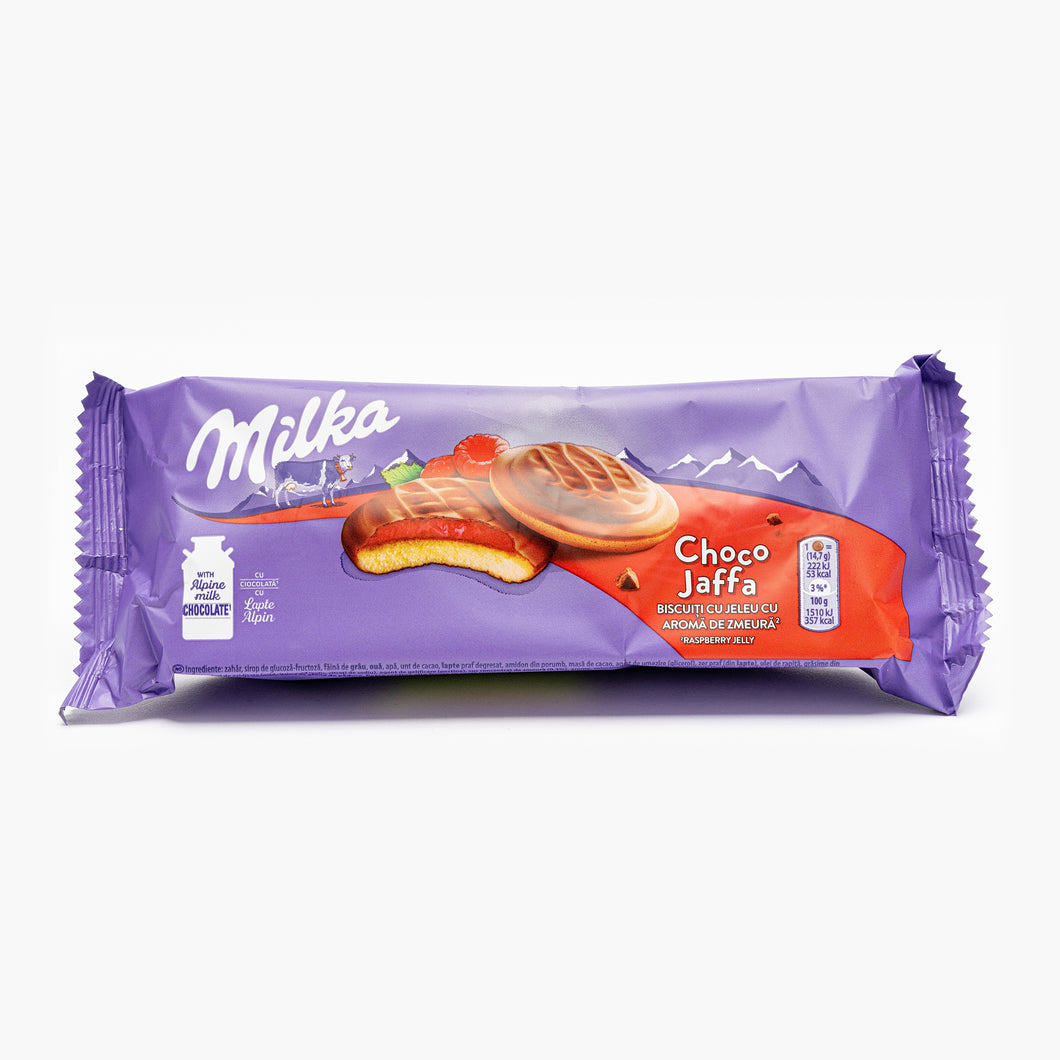 BISCUITI MILKA CHOCO JAFFA RASPBERRY JELLY 147G