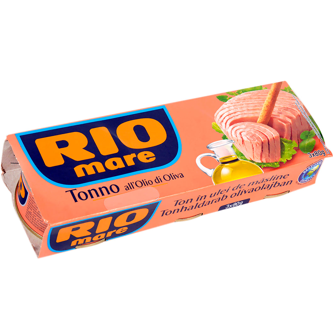 TON RIO MARE IN ULEI DE MASLINE 3X80G