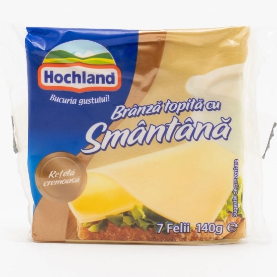 Branza Topita Felii Hochland Cu Smantana 140g Supermarket Anca