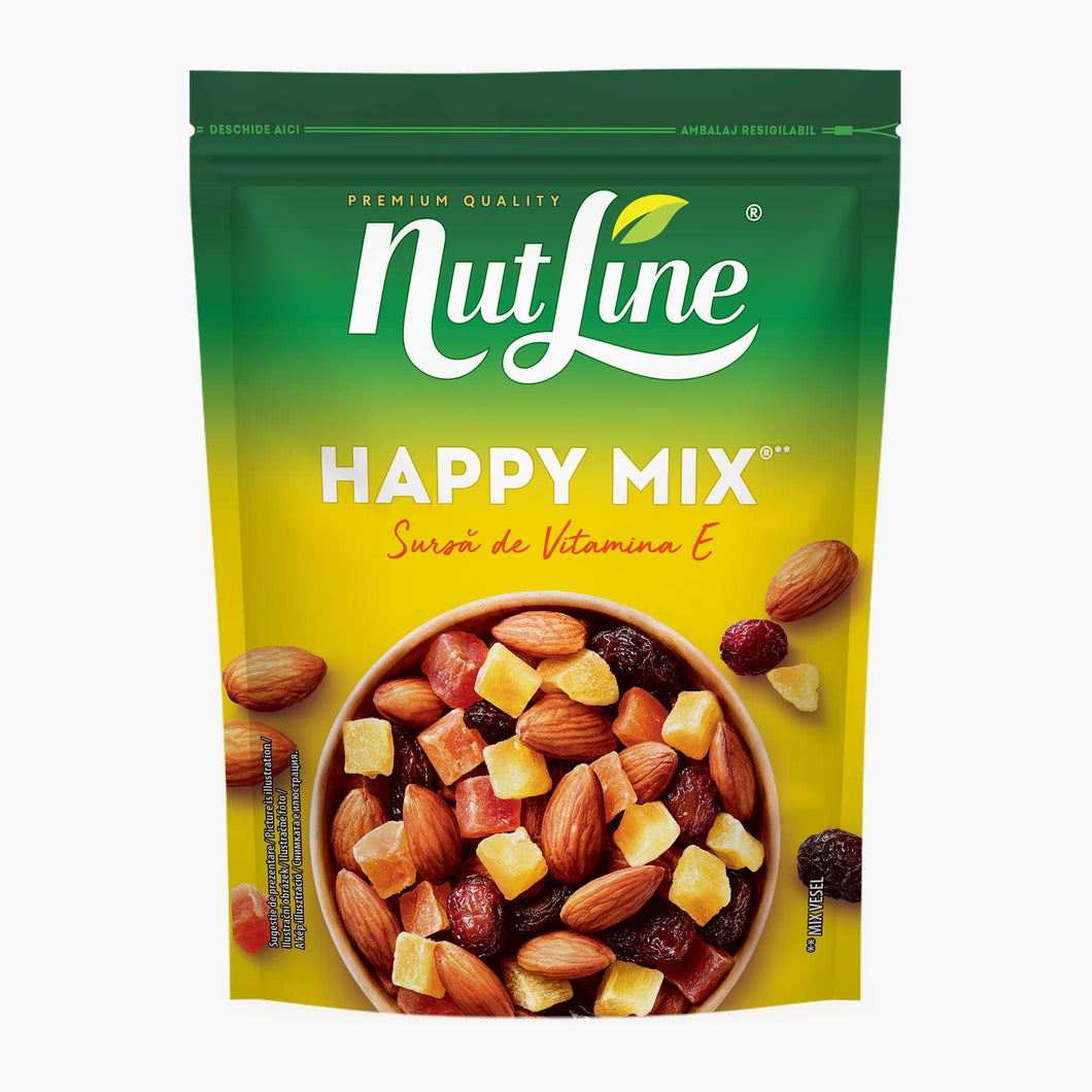 HAPPY MIX MIGDALE FRUCTE CONFIATE NUTLINE 150G