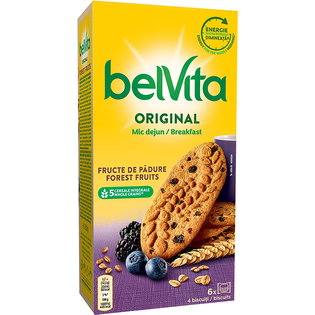 BISCUITI BELVITA FRUCTE DE PADURE 300G