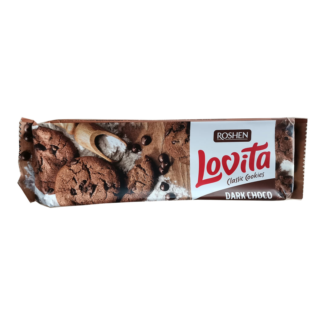 BISCUITI LOVITA DARK CHOCO 150G