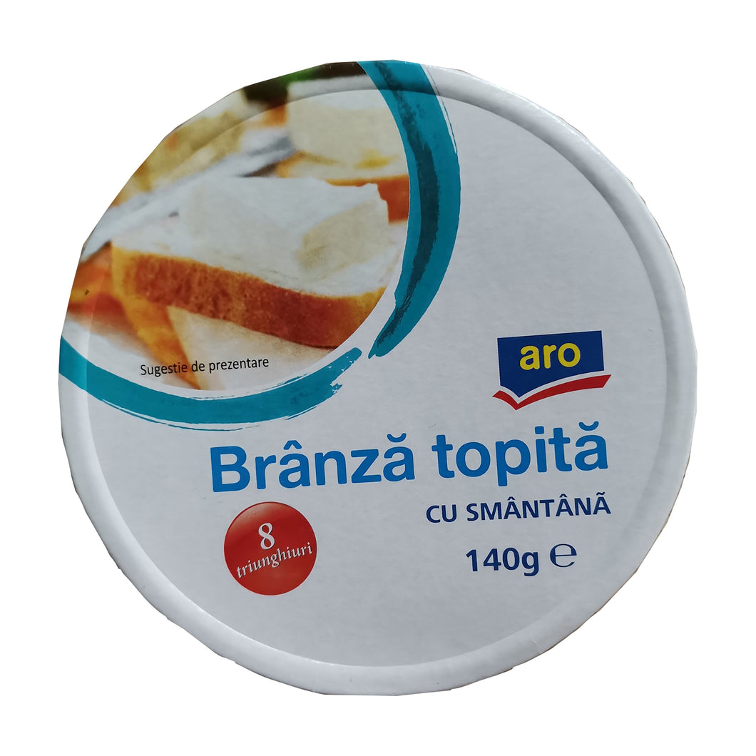 BRANZA TOPITA ARO CU SMANTANA TRIUNGHIURI 140G