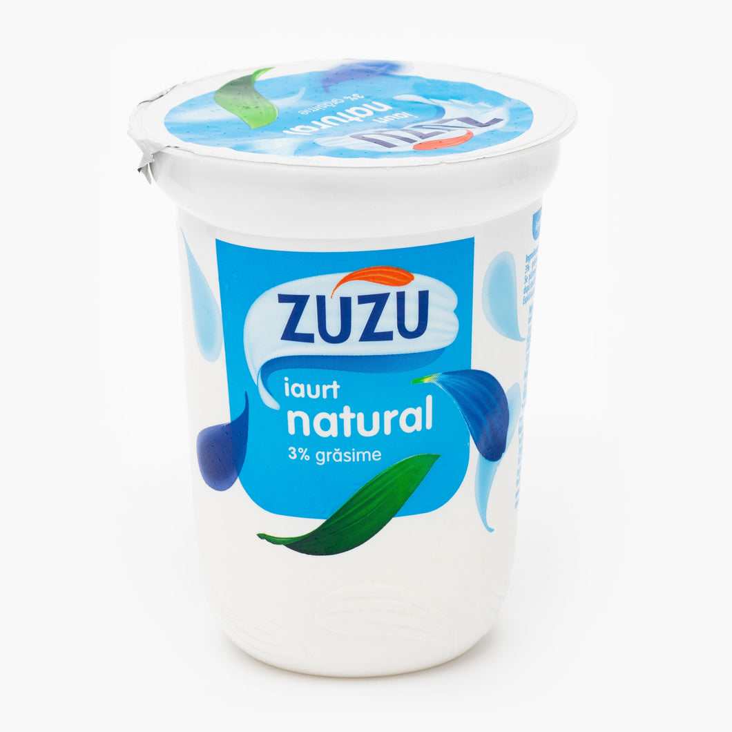 IAURT NATURAL ZUZU 3% GRASIME 400G