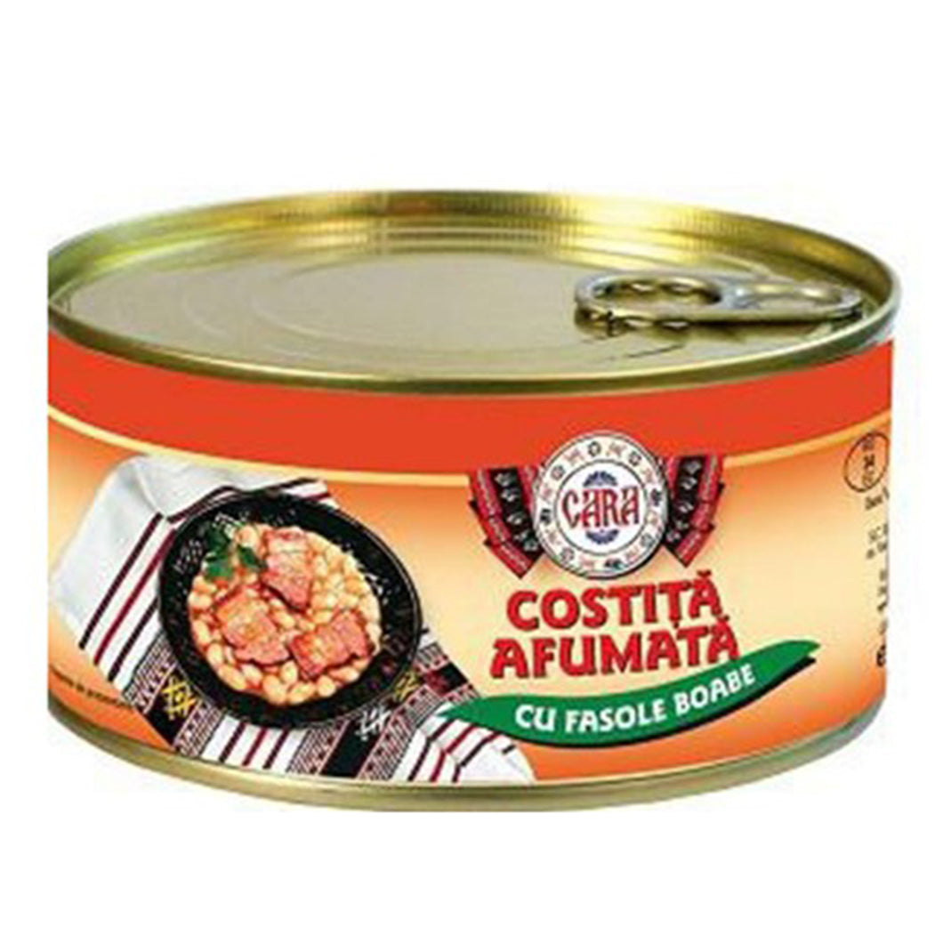 FASOLE BOABE CU COSTITA AFUMATA CARA 300G