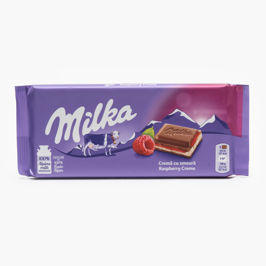 CIOCOLATA MILKA ZMEURA 100G