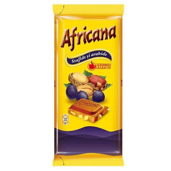 CIOCOLATA AFRICANA STAFIDE SI ARAHIDE 90G