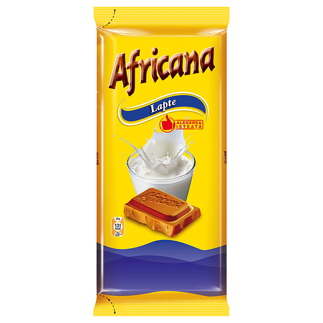 CIOCOLATA AFRICANA CU LAPTE 90G