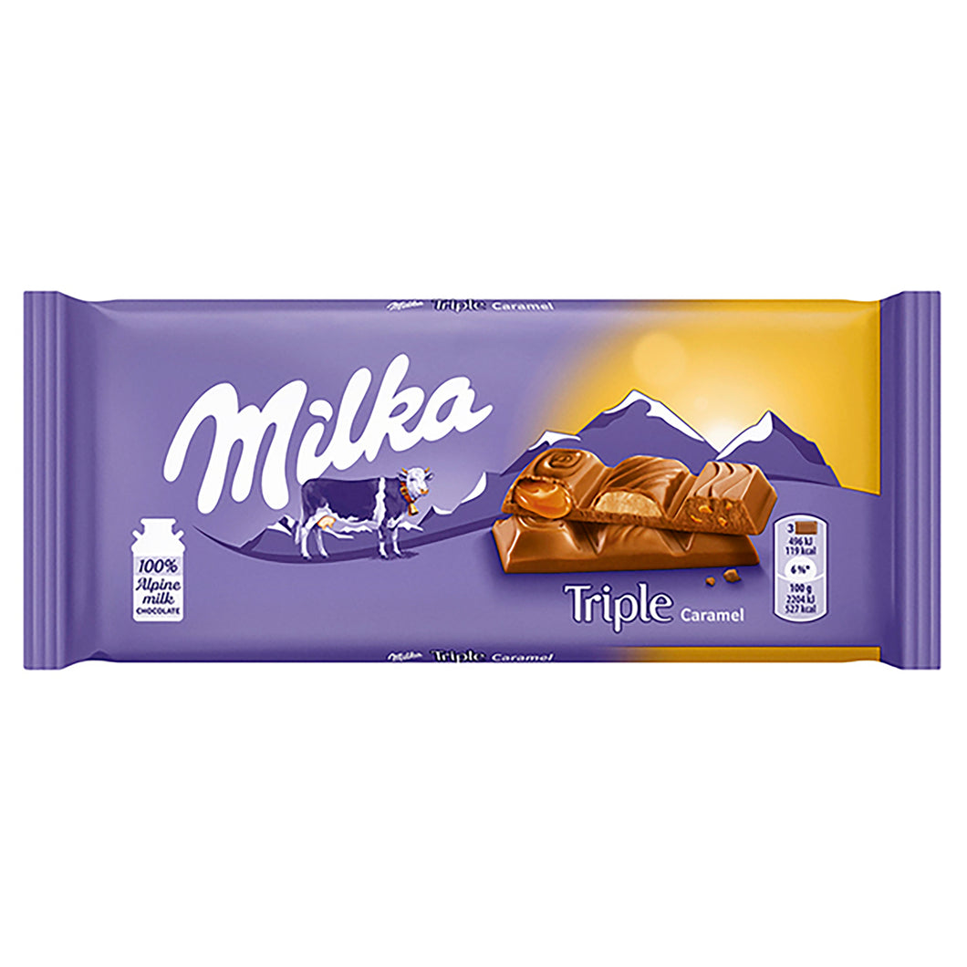 CIOCOLATA MILKA TRIPLE CARAMEL 90G