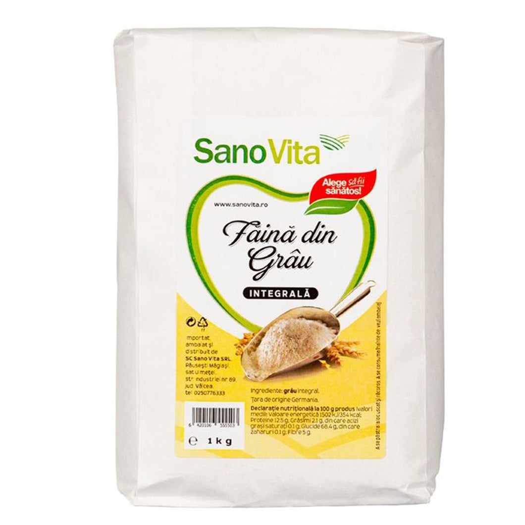 FAINA SANOVITA INTEGRALA  GRAU 1KG