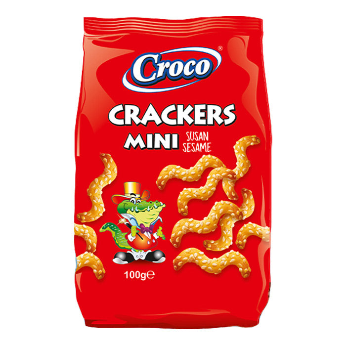 BISCUITI CROCO CRACKERS MINI 100G