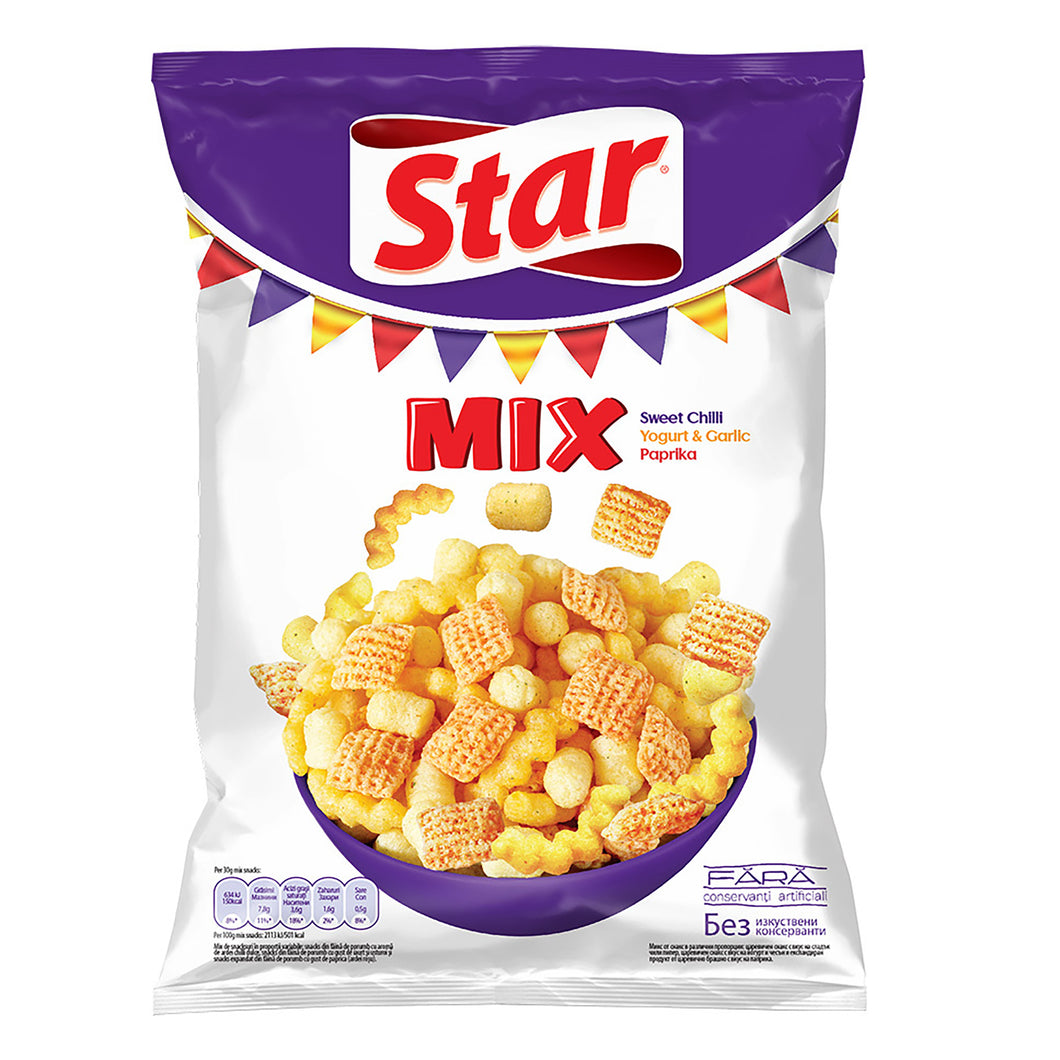 PUFULETI STAR MIX ARDEI,IAURT,PAPRIKA 90G