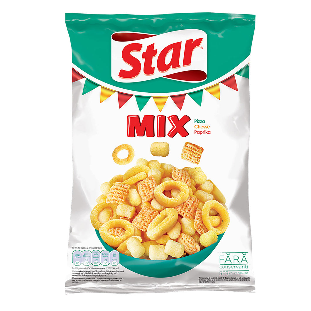 PUFULETI STAR MIX VERDE PIZZA CASCAVAL 90GR