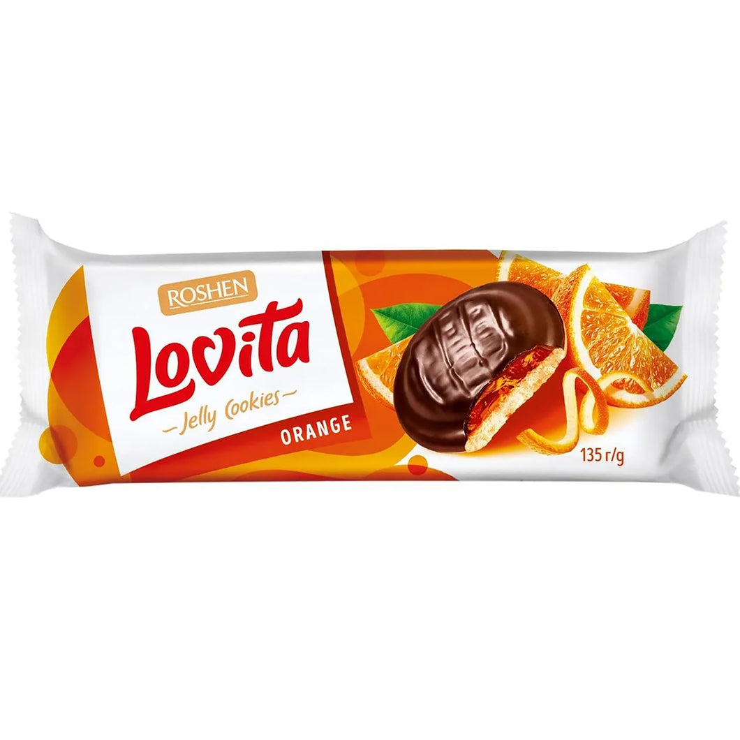 BISCUITI ROSHEN LOVITA JELLY ORANGE 135G